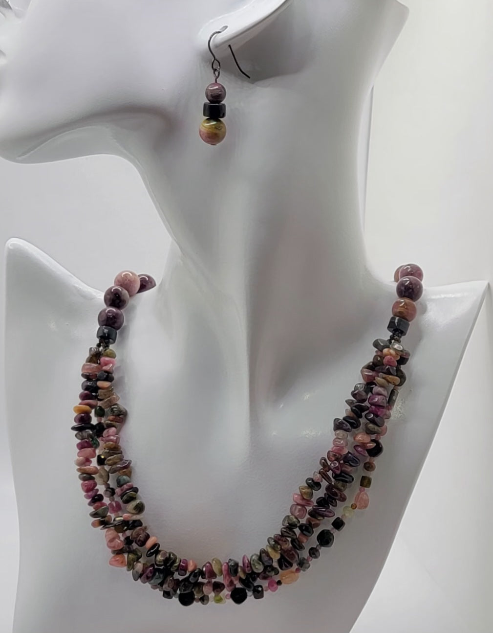 Multi-Strand Tourmaline Necklace Suite