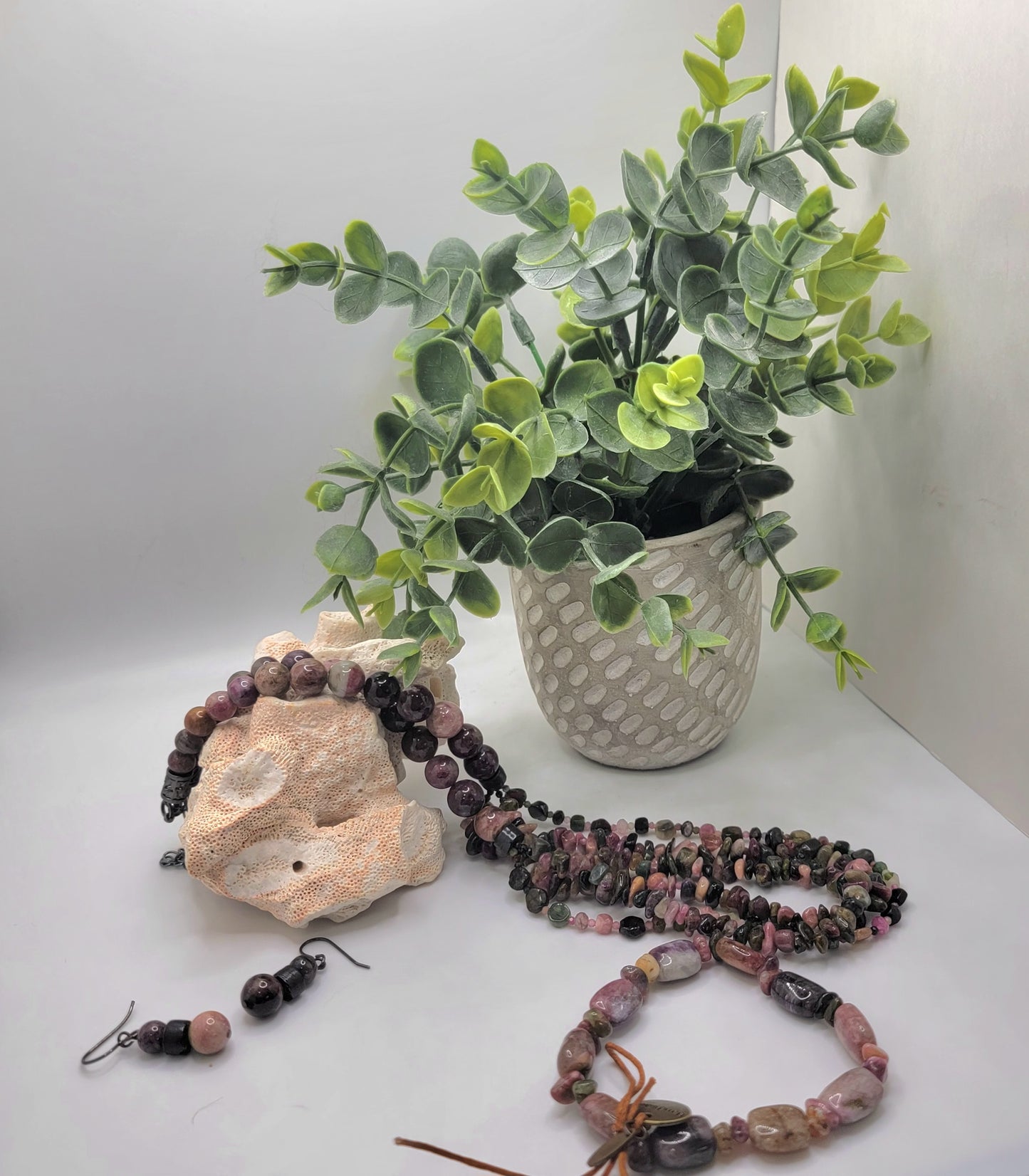 Multi-Strand Tourmaline Necklace Suite