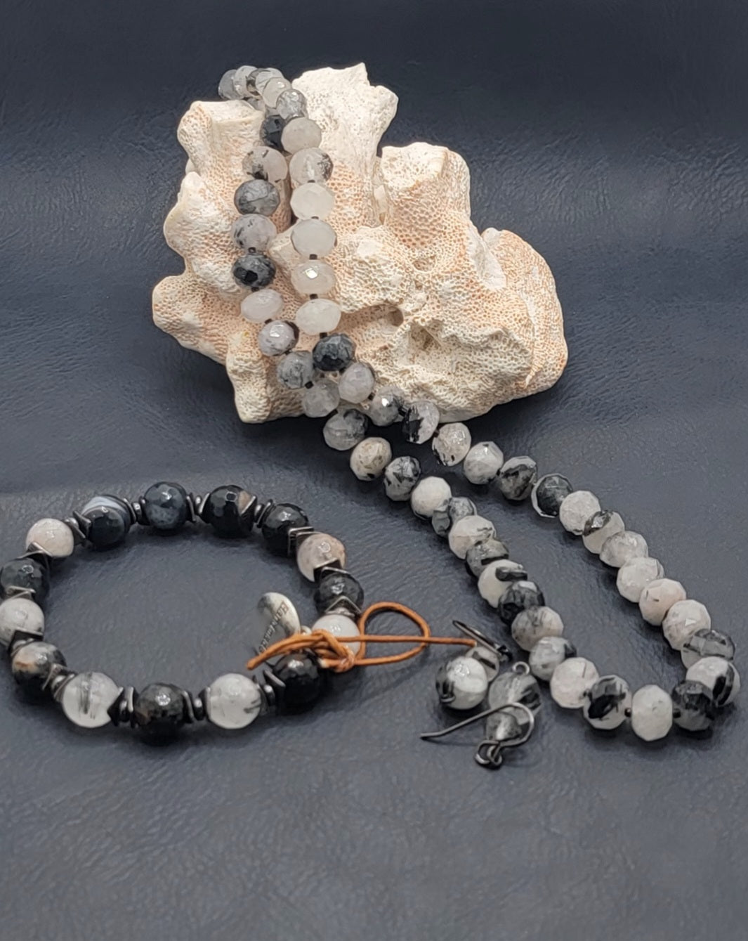 Rutilated Quartz Necklace Suite
