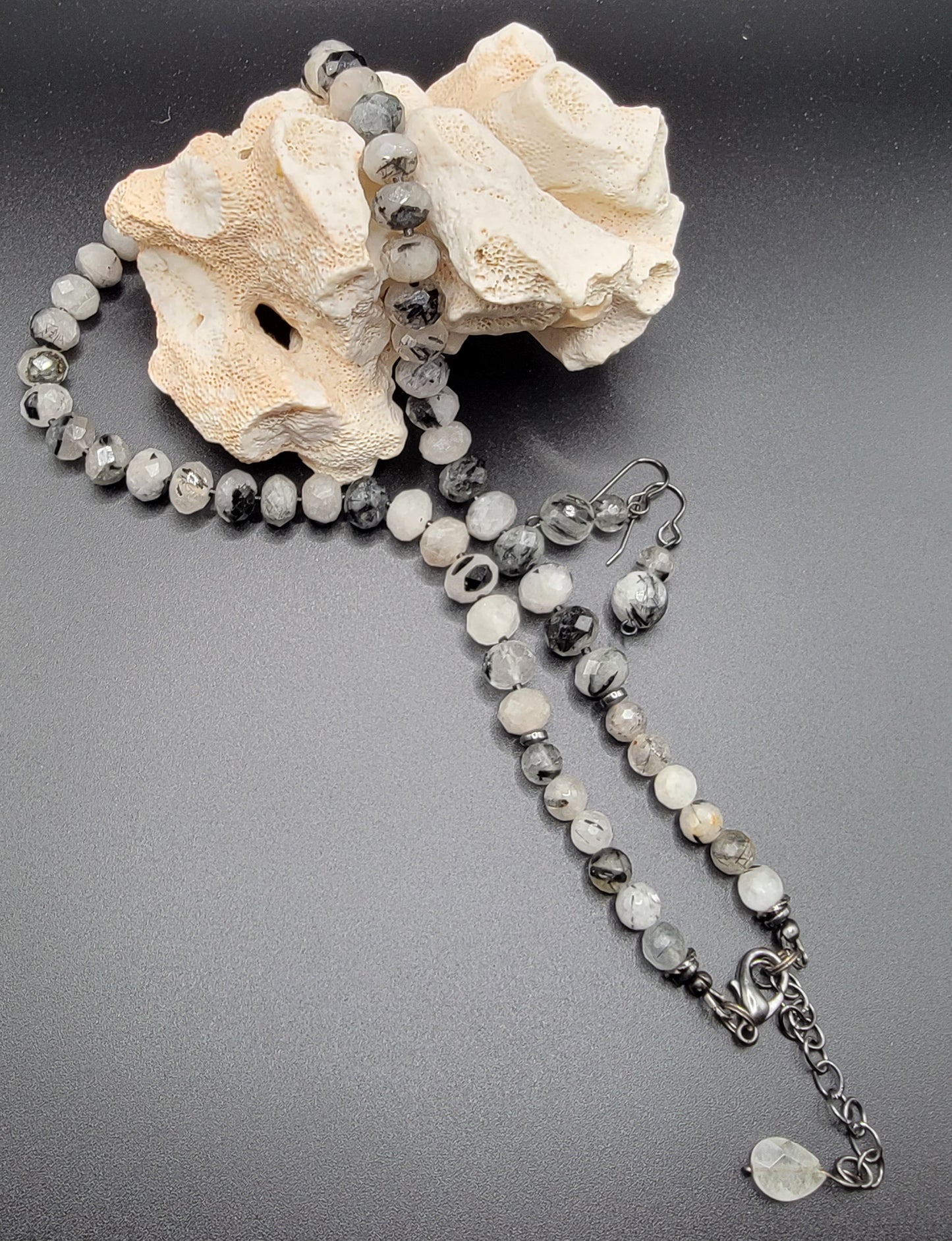 Rutilated Quartz Necklace Suite